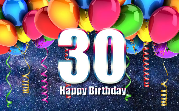 30th Birthday Wishes for Cards and WhatsApp