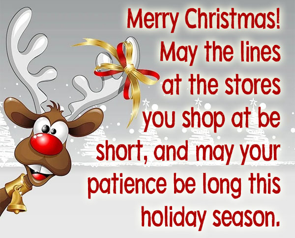 Funny Reindeer wishes a nice Christmas season